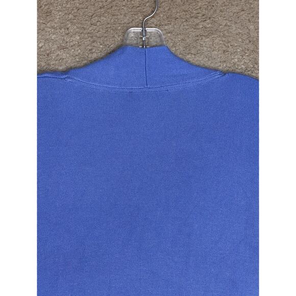 Selection by Ulla Popken Women Open Kimono Sleeve Periwinkle Cardigan Sz 24 EC - Picture 16 of 16